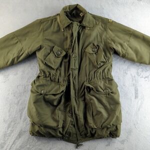 Vintage Canadian Military Parka Mens Medium Olive Green OG107 Extreme Cold 1992